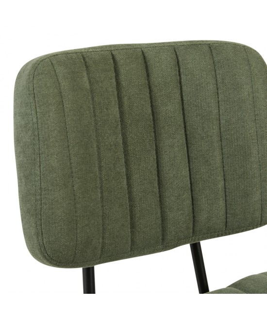 Καρέκλα γραφείου Warra pakoworld ύφασμα λαδί 50x52x76-86εκ