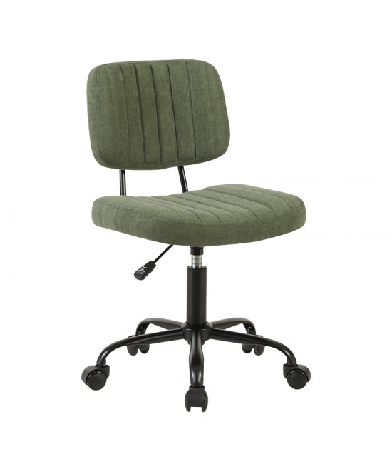 Καρέκλα γραφείου Warra pakoworld ύφασμα λαδί 50x52x76-86εκ