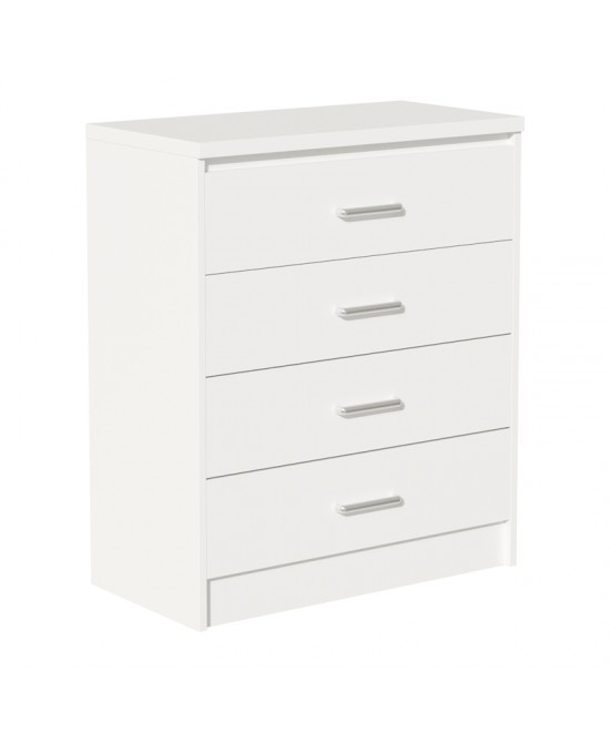 Σετ Κρεβατοκάμαρας Olympus White με Κρεβάτι 140x200εκ Σετ 4τεμ