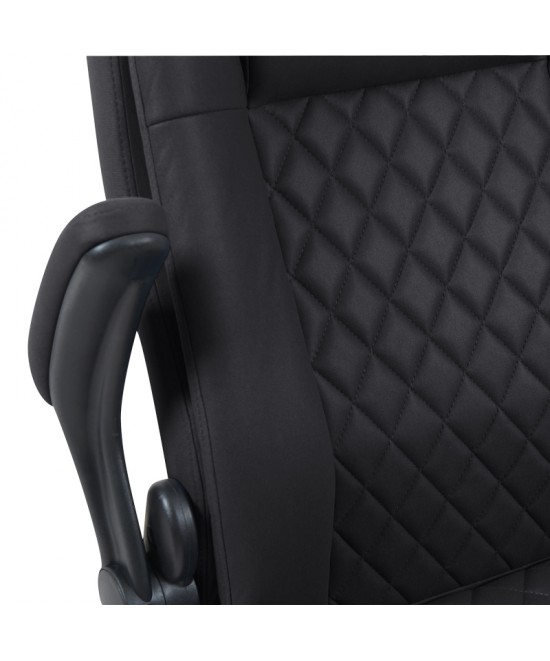 Καρέκλα γραφείου διευθυντη Kesla pakoworld PES μαύρo 65x65x113-121εκ