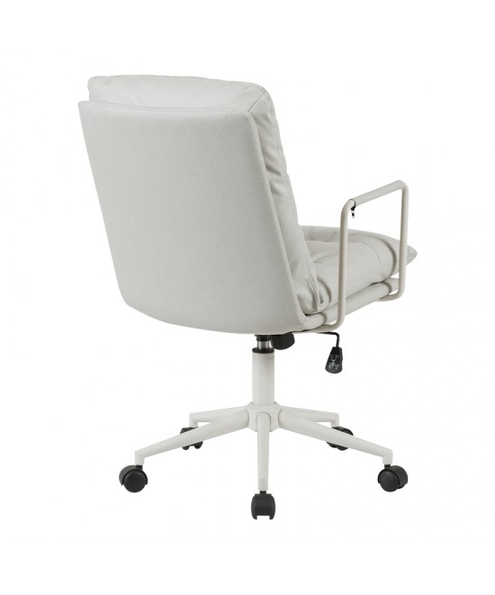 Καρέκλα γραφείου διευθυντη Kreno pakoworld PES γκρι 56x67x89-97εκ