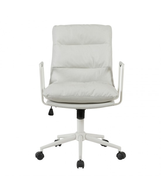 Καρέκλα γραφείου διευθυντη Kreno pakoworld PES γκρι 56x67x89-97εκ