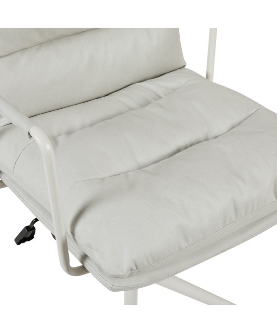 Καρέκλα γραφείου διευθυντη Kreno pakoworld PES γκρι 56x67x89-97εκ