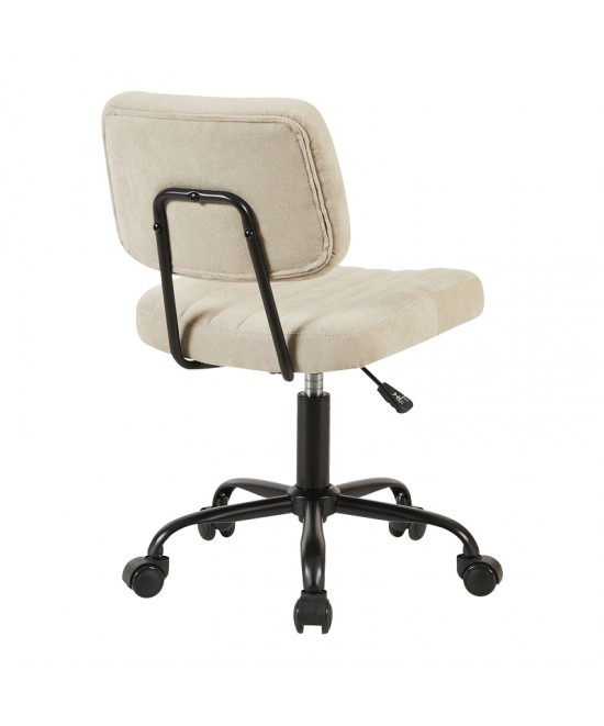 Καρέκλα γραφείου Warra pakoworld ύφασμα μπεζ 50x52x76-86εκ