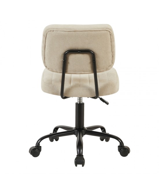 Καρέκλα γραφείου Warra pakoworld ύφασμα μπεζ 50x52x76-86εκ