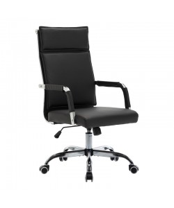 Καρέκλα γραφείου διευθυντη Mavel pakoworld PU μαύρo 55x62x100-110εκ