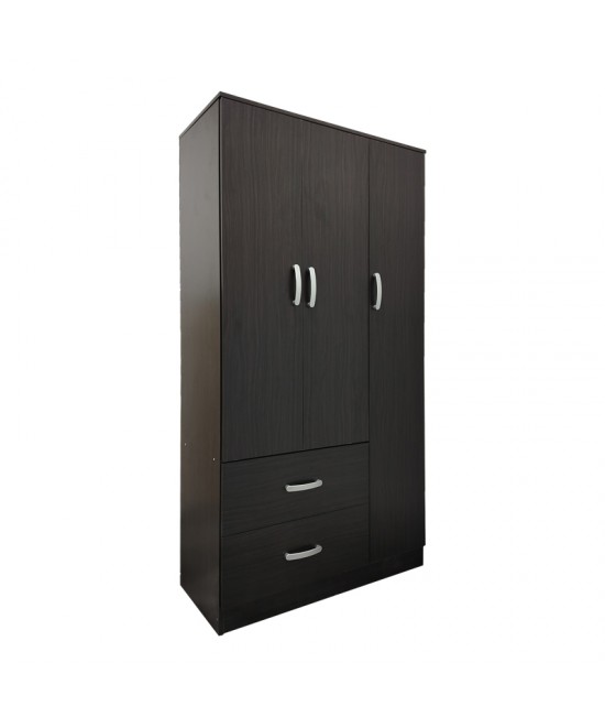 Ντουλάπα πεντάφυλλη με πατάρι Lego pakoworld wenge 170x42x240εκ
