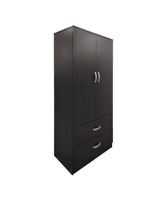 Ντουλάπα εξάφυλλη με πατάρι Lego I pakoworld wenge 240x42x240εκ