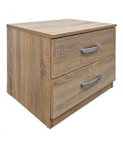 Κομοδίνο Athos pakoworld σε sonoma απόχρωση 48x40x41.5εκ