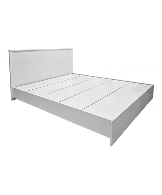 Κρεβάτι Athos pakoworld σε λευκή απόχρωση 160x200εκ