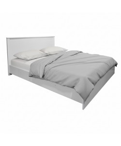 Κρεβάτι Athos pakoworld σε λευκή απόχρωση 160x200εκ