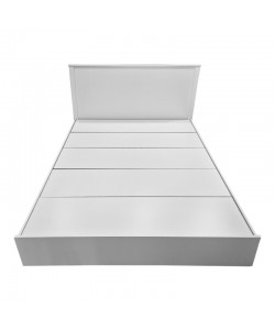 Κρεβάτι Athos pakoworld σε λευκή απόχρωση 160x200εκ