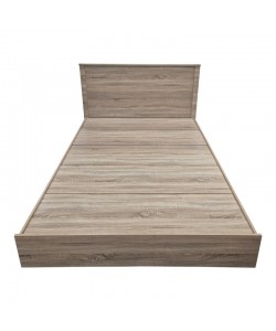 Κρεβάτι Athos pakoworld σε sonoma απόχρωση 140x200εκ