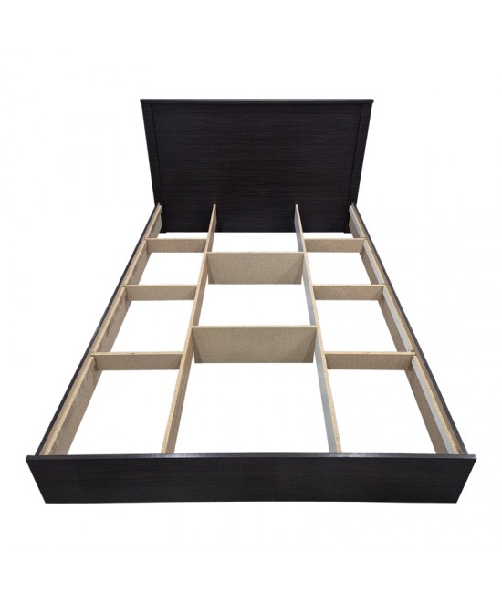 Κρεβάτι Athos pakoworld σε wenge απόχρωση 140x200εκ