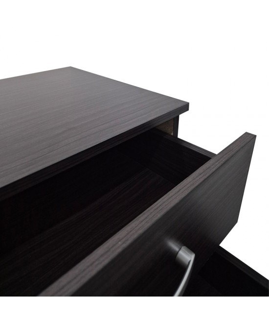 Κομοδίνο Athos pakoworld σε wenge απόχρωση 48x40x41.5εκ