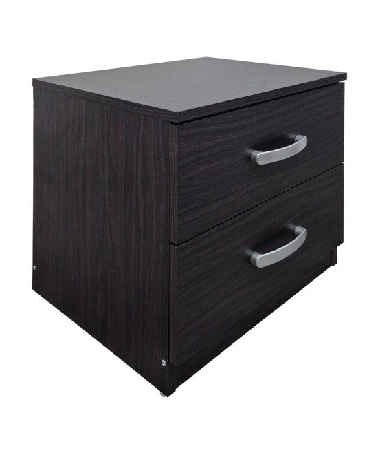 Κομοδίνο Athos pakoworld σε wenge απόχρωση 48x40x41.5εκ