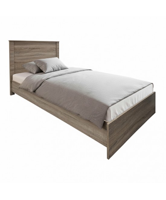 Κρεβάτι Athos pakoworld σε sonoma απόχρωση 90x190εκ Κρεβάτι Athos pakoworld σε sonoma απόχρωση 90x190εκ