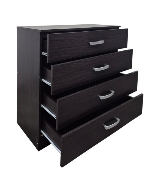 Συρταριέρα Athos pakoworld σε wenge απόχρωση 80x40x79εκ