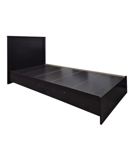 Κρεβάτι Athos pakoworld σε wenge απόχρωση 90x190εκ