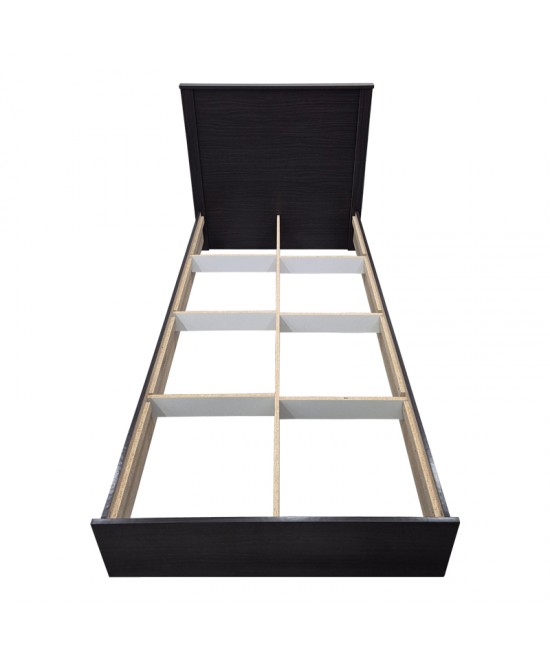 Κρεβάτι Athos pakoworld σε wenge απόχρωση 90x190εκ