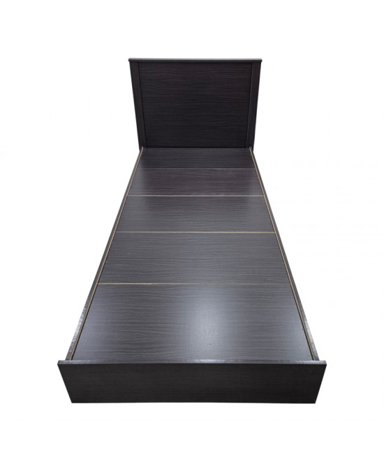 Κρεβάτι Athos pakoworld σε wenge απόχρωση 90x190εκ