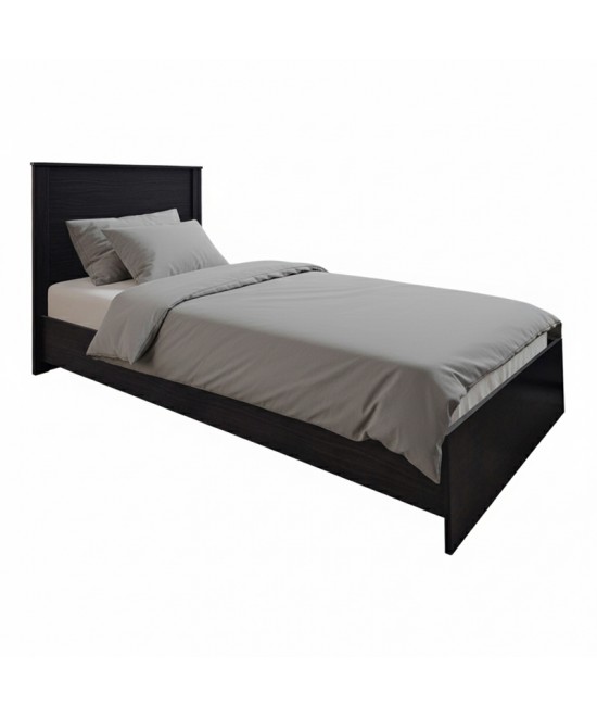 Κρεβάτι Athos pakoworld σε wenge απόχρωση 90x190εκ