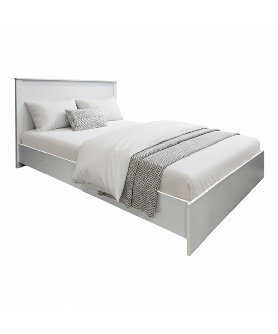 Κρεβάτι Athos pakoworld σε λευκή απόχρωση 140x200εκ