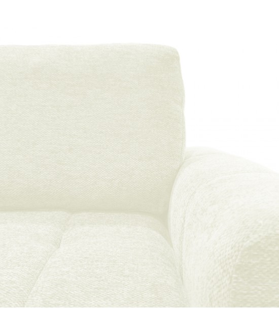 Γωνιακός αναστρέψιμος καναπές-κρεβάτι Vivad pakoworld ύφασμα σε μπεζ απόχρωση 275x164x91εκ