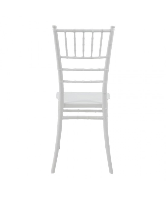 Καρέκλα Tiffany Ι pakoworld pp σε λευκή απόχρωση 38.5x46.5x87εκ