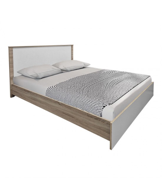 Σετ Κρεβατοκάμαρας Athos Sonoma Λευκό με Κρεβάτι 160x200εκ Σετ 4τεμ