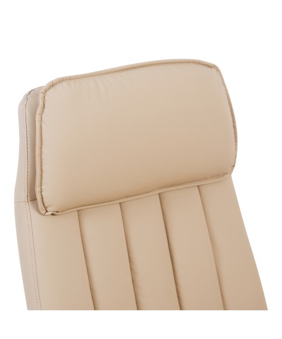 Καρέκλα γραφείου διευθυντή Morales pakoworld pu cappuccino 60x70x118-124εκ