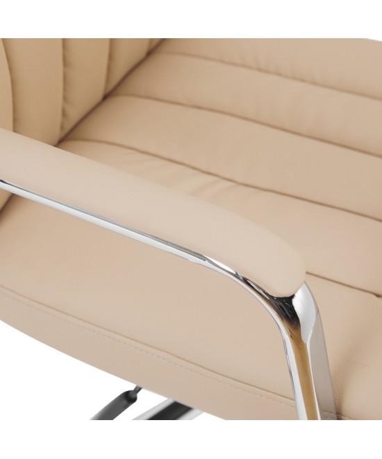 Καρέκλα γραφείου διευθυντή Morales pakoworld pu cappuccino 60x70x118-124εκ