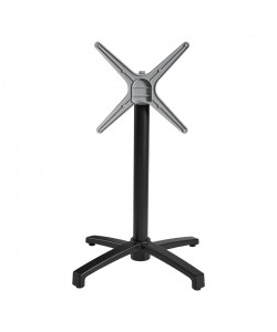 Βάση τραπεζιού Levo pakoworld μεταλλική σε μαύρη απόχρωση 69x69x73εκ