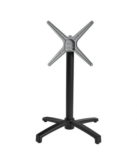 Βάση τραπεζιού Levo pakoworld μεταλλική σε μαύρη απόχρωση 69x69x73εκ