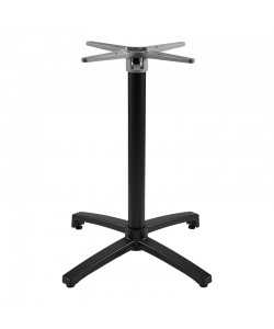 Βάση τραπεζιού Levo pakoworld μεταλλική σε μαύρη απόχρωση 69x69x73εκ