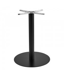 Βάση τραπεζιού Jefry pakoworld μεταλλική σε μαύρη απόχρωση Φ48x73εκ