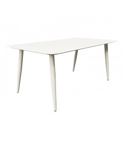 Τραπέζι Vista pakoworld αλουμίνιο σε λευκη απόχρωση 150x80x72εκ