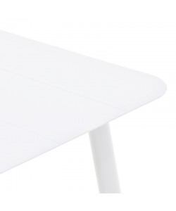 Τραπέζι Vista pakoworld αλουμίνιο σε λευκη απόχρωση 150x80x72εκ