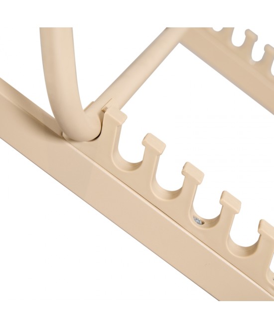 Σεζλόνγκ επαγγελματική Corte pakoworld αλουμίνιο cappuccino-textilene σε καφέ απόχρωση