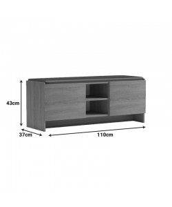 Παπουτσοθήκη-σκαμπό Zulla pakoworld γκρι μπεζ εφε μαρμαρου-μαυρο 110x37x43εκ