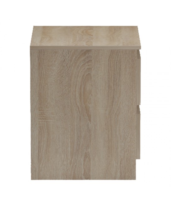 Κομοδίνο Verena pakoworld sonoma-ανθρακί 40x40x50εκ