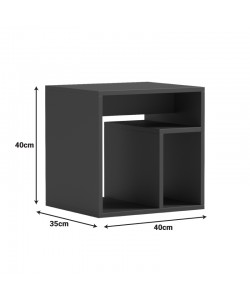 Κομοδίνο Doublo pakoworld sonoma 40x35x40εκ Κομοδίνο Doublo pakoworld sonoma 40x35x40εκ