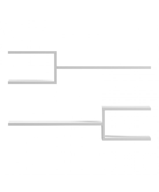 Ραφιέρα τοίχου Galler pakoworld λευκό 79x19.5x18εκ