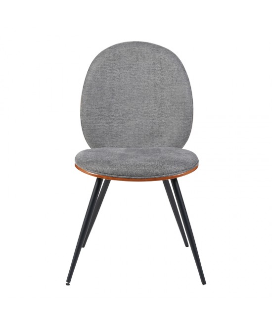 Καρέκλα Nerezy pakoworld σκελετός plywood με γκρι ύφασμα 57.5x48x88εκ Καρέκλα Nerezy pakoworld σκελετός plywood με γκρι ύφασμα 57.5x48x88εκ