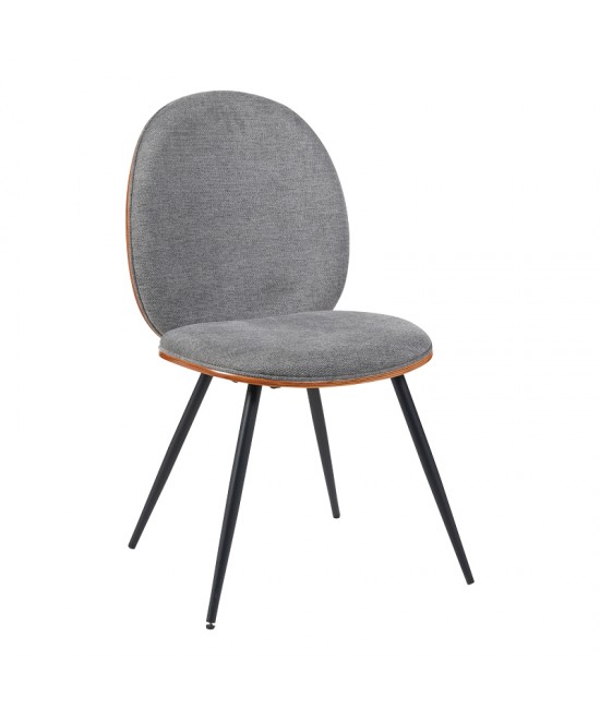 Καρέκλα Nerezy pakoworld σκελετός plywood με γκρι ύφασμα 57.5x48x88εκ Καρέκλα Nerezy pakoworld σκελετός plywood με γκρι ύφασμα 57.5x48x88εκ