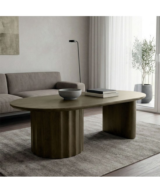 Τραπέζι σαλονιού Flute pakoworld wenge μασίφ ξύλο μάνγκο 130x65x40εκ Τραπέζι σαλονιού Flute pakoworld wenge μασίφ ξύλο μάνγκο 130x65x40εκ