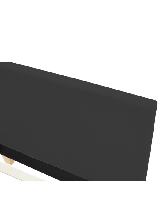 Κρεβάτι Nevil pakoworld ύφασμα ανθρακί με ξύλινο πόδι σε φυσική απόχρωση 100x200εκ Κρεβάτι Nevil pakoworld ύφασμα ανθρακί με ξύλινο πόδι σε φυσική απόχρωση 100x200εκ