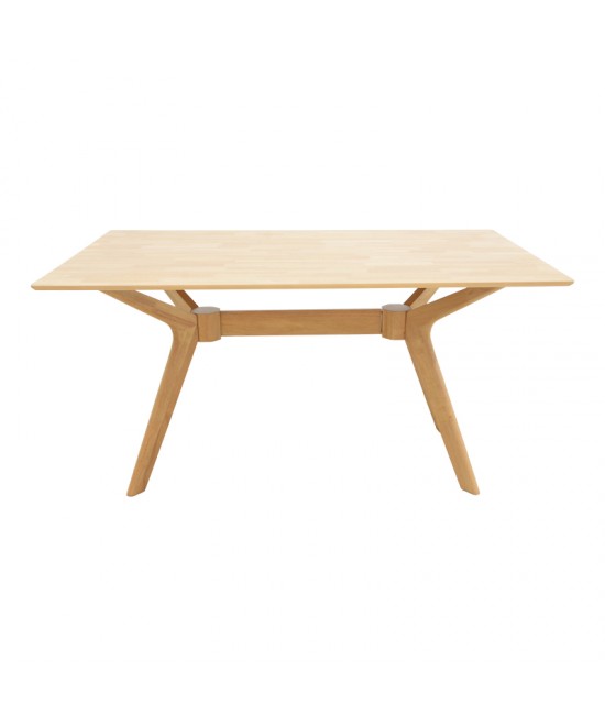 Τραπέζι Raffles pakoworld rubberwood με mdf σε φυσική απόχρωση 150x90x76εκ Τραπέζι Raffles pakoworld rubberwood με mdf σε φυσική απόχρωση 150x90x76εκ