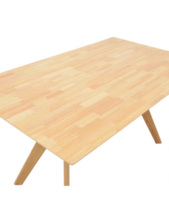 Τραπέζι Raffles pakoworld rubberwood με mdf σε φυσική απόχρωση 150x90x76εκ Τραπέζι Raffles pakoworld rubberwood με mdf σε φυσική απόχρωση 150x90x76εκ