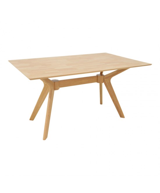 Τραπέζι Raffles pakoworld rubberwood με mdf σε φυσική απόχρωση 150x90x76εκ Τραπέζι Raffles pakoworld rubberwood με mdf σε φυσική απόχρωση 150x90x76εκ